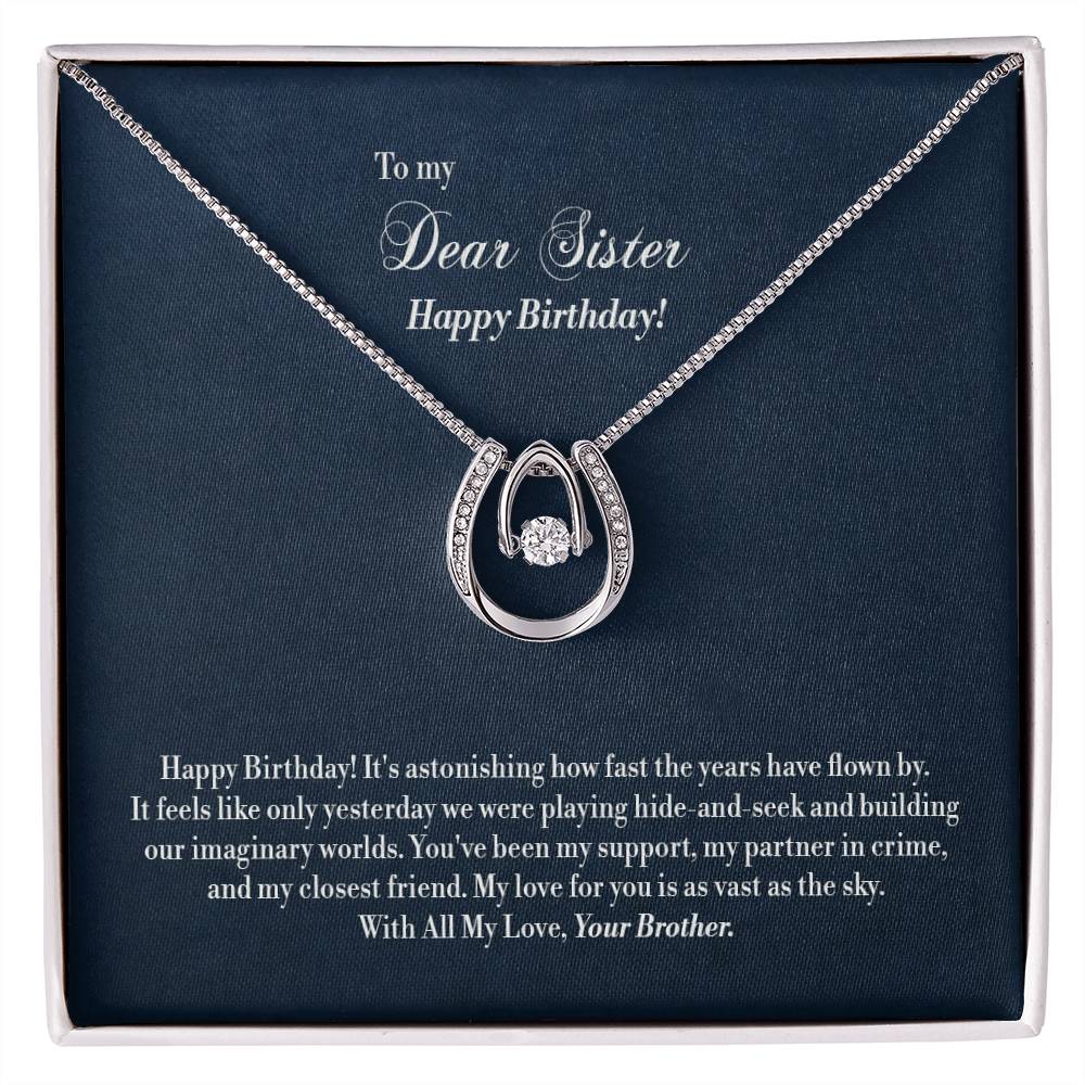 Lucky In Love - For Sister - Birthday Jewelry Gifts from Brother