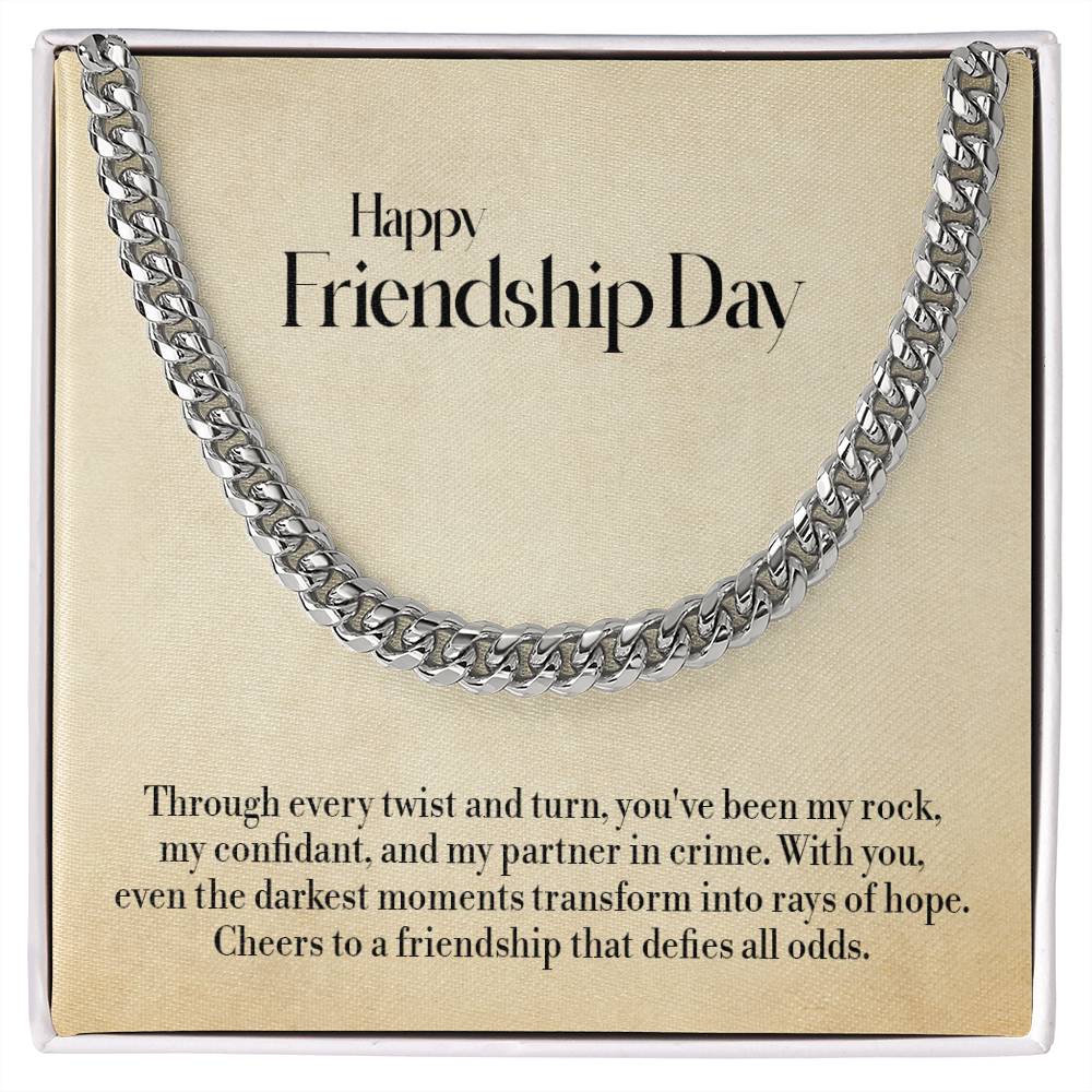 Cuban Link Chain, Bold Statement Necklace, Men's Stainless Steel Jewelry, Chunky Chain Bracelet - Friendship Day Gift