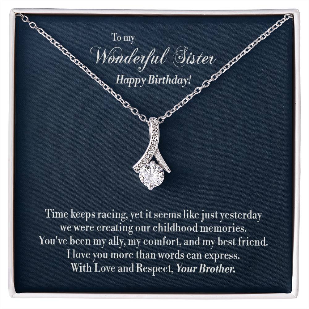Alluring Beauty Necklace - For Sister - Birthday Jewelry Gifts from Brother