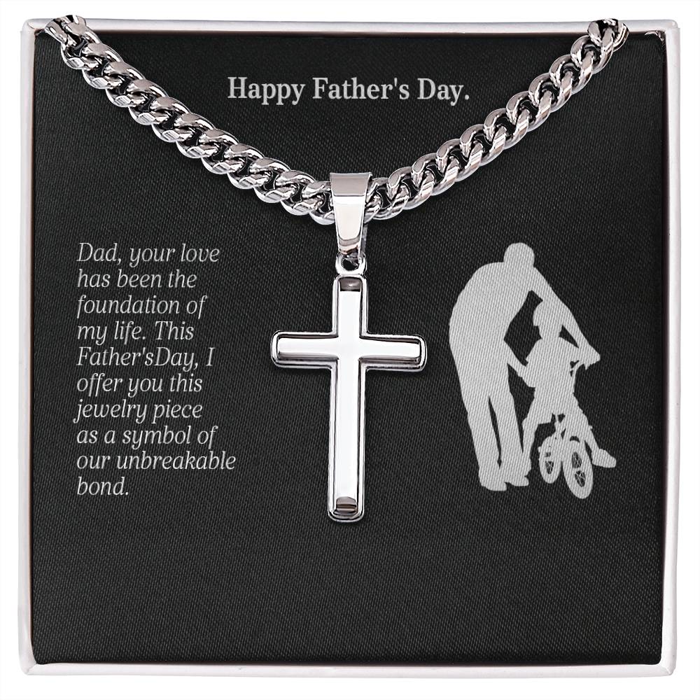Customizable Cuban Link Chain - For Dad - Father's Day Gift