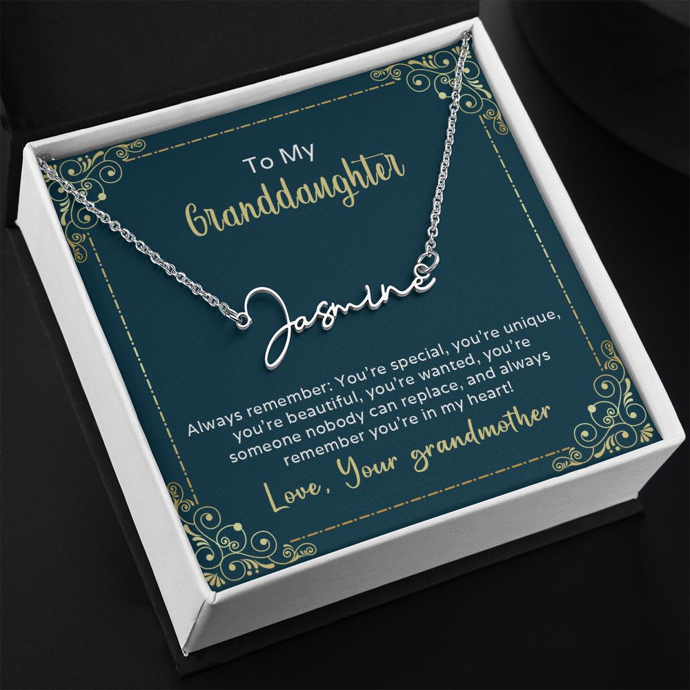 Signature Name Necklace (With MC)