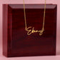 Signature Name Necklace (With MC)
